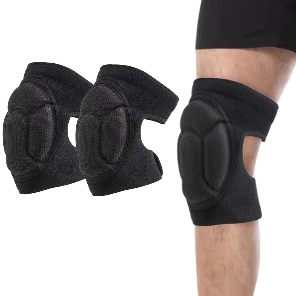 Pair of Knee Pads Anti-Slip Knee Protector Braces for Work Sports Grey - XL