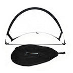 Portable Pop-Up Soccer Goal Set with 3 Ground Pegs and Carry Storage Bag Black