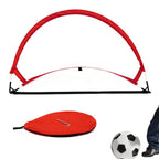 Portable Pop-Up Soccer Goal Set with 3 Ground Pegs and Carry Storage Bag Black