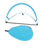 Portable Pop-Up Soccer Goal Set with 3 Ground Pegs and Carry Storage Bag Blue