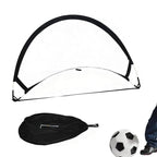 Portable Pop-Up Soccer Goal Set with 3 Ground Pegs and Carry Storage Bag Blue