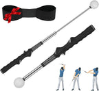 Retractable Golf Swing Training Aid Golf Grip Trainer Attachment for Chipping Hitting