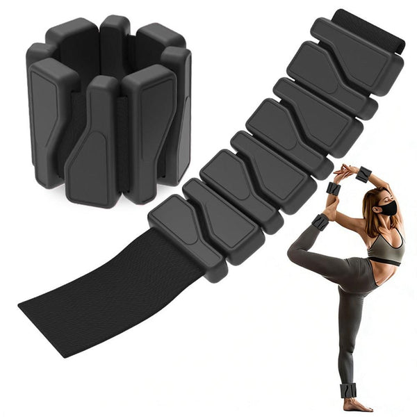 Weighted Silicone Wrist Bands Adjustable for Exercise Fitness & Strength Black