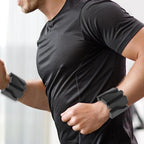 Weighted Silicone Wrist Bands Adjustable for Exercise Fitness & Strength Black