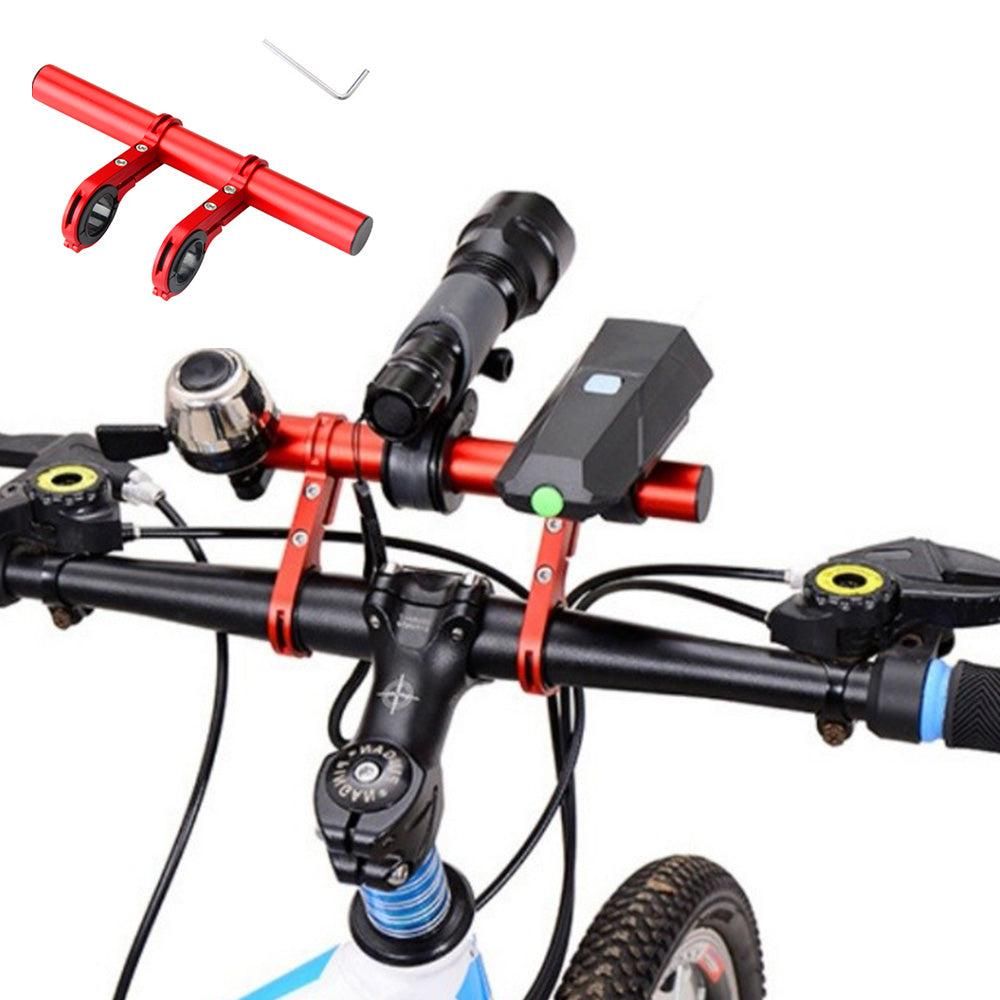 20cm Aluminum Alloy Bicycle Handlebar Extender Mount for Bike Accessories Black
