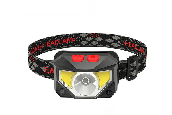 Rechargeable Motion Sensor LED Headlamp Head Torch Headlight