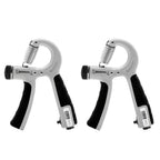 2PCS Adjustable Hand Grip Strengthener with Built-In Counter for Finger and Forearm Training Green