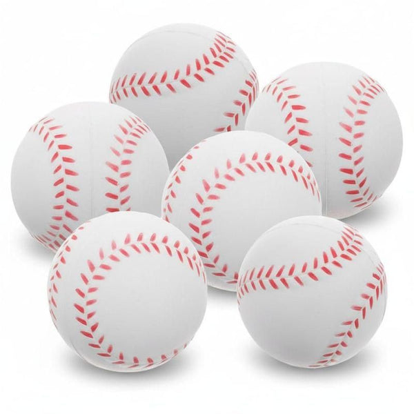 6 Pcs Soft PU Indoor Lightweight Training Baseball Set