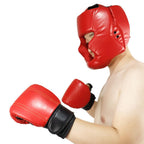 Kickboxing Head Gear for Adults/ MMA Training Spng Maal Arts Boxing Helmet - Black S