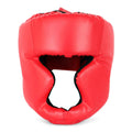 Kickboxing Head Gear for Adults/ MMA Training Spng Maal Arts Boxing Helmet - Red L