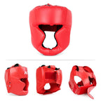 Kickboxing Head Gear for Adults/ MMA Training Spng Maal Arts Boxing Helmet - Red L