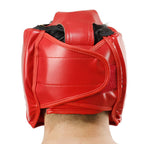 Kickboxing Head Gear for Adults/ MMA Training Spng Maal Arts Boxing Helmet - Red L