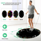 1pc Rubber Skipping Rope Mat 90x120cm Non-Slip Oval Anti-Wear Floor Mat