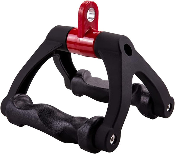 1 Piece Black Dual D-Tension Grip Removable V-Triangle Rod Home Gym