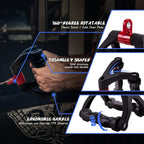 1 Piece Black Dual D-Tension Grip Removable V-Triangle Rod Home Gym
