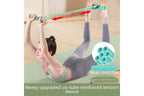 6-Tube Natural Rubber Resistance Band Trainer Full Body Abdominal Waist Leg Fitness Set - Gray Blue