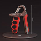 Adjustable electronic counting hand gripper hand strength training hand gripper 5-100KG adjustable gray red [mechanical counter]