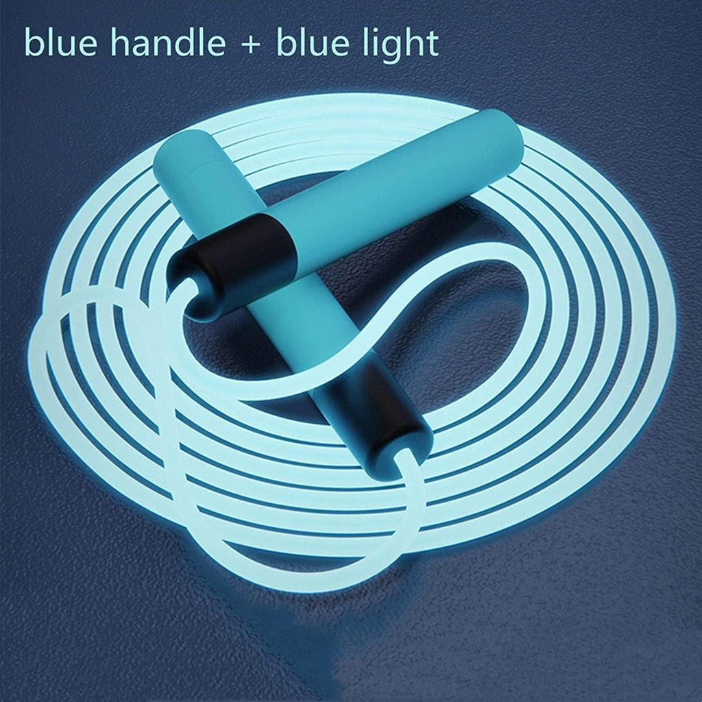 Glowing Skipping Rope Blue 2.8m Jump Rope 160g