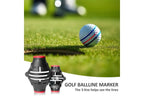 360 Degree Golf Ball Marker Positioning Marking Tool Practical Golf Accessory Black
