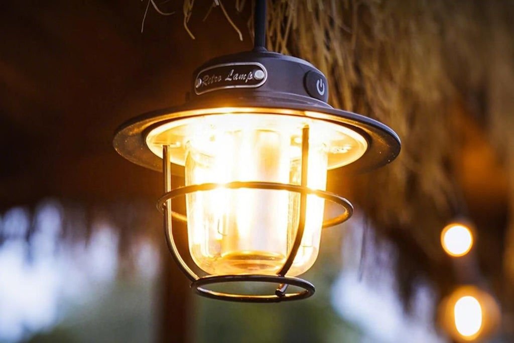 Portable Camping Light Waterproof LED Tent Lantern Rechargeable Outdoor Hanging Lamp