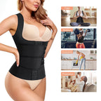 Waist Trainer Vest For Women Corset Trimmer Belt Slimming Body Shaper Tummy Control Cincher - M