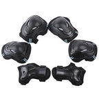 6Pcs Protective Gear Set Knee Elbow Wrist Guards for Skateboard Cycling Riding - M
