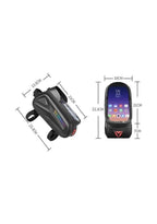 7-inch Waterproof Touch Screen Bike Bag, Bicycle Pouch Front Frame Tube Bag (color)