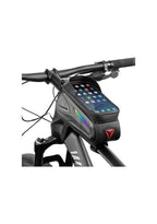 7-inch Waterproof Touch Screen Bike Bag, Bicycle Pouch Front Frame Tube Bag (color)
