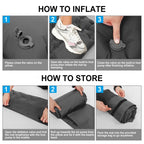 Camping Sleeping Pad with Pillow Built-in Pump Ultralight Inflatable Sleeping Mat Waterproof