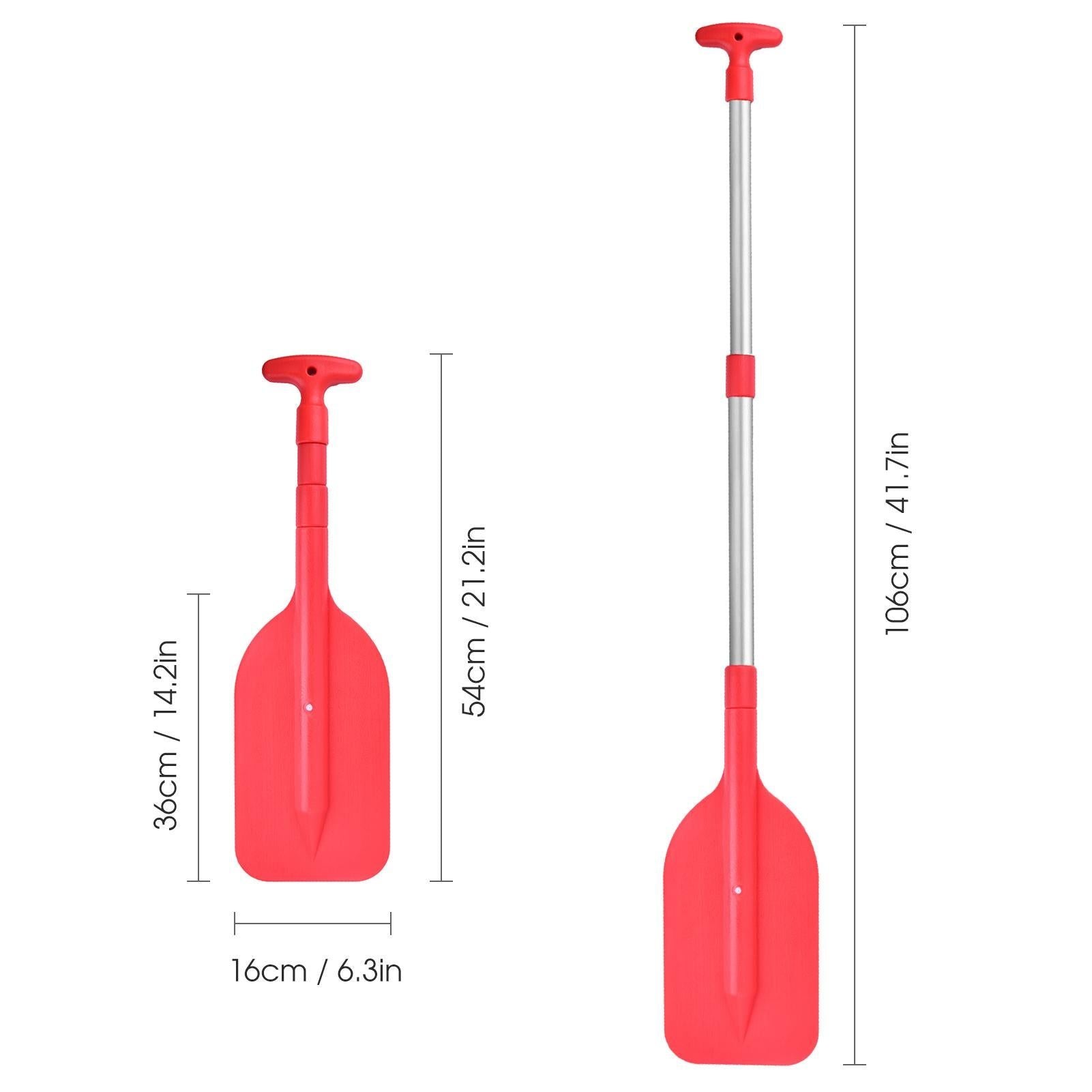 Collapsible Telescopic Mini Boat Paddle, Portable Adjustable Kayak Paddle Black