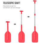 Collapsible Telescopic Mini Boat Paddle, Portable Adjustable Kayak Paddle Yellow