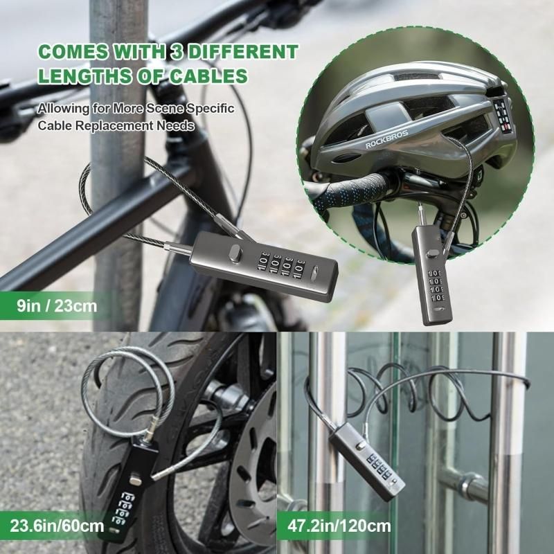 Steel wire rope combination lock basket anti-theft lock bicycle lock Wire rope password lock