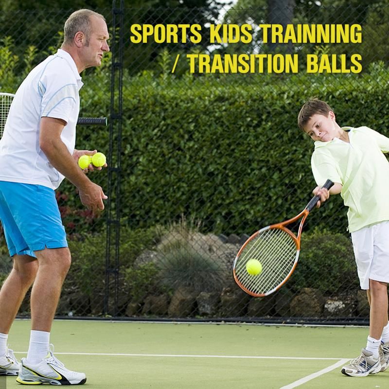 12 Pack Soft Training Tennis Balls, Low Pressure Pract Balls for Daily Training - Black