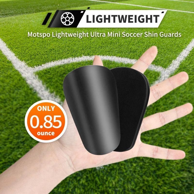 2-pack of mini soccer shin guards. Soccer protective gear - 10x6cm