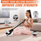 55LBS Foot Pedal Tension Rope, Home Leg Exercise Resistance Belt with Handle - Black