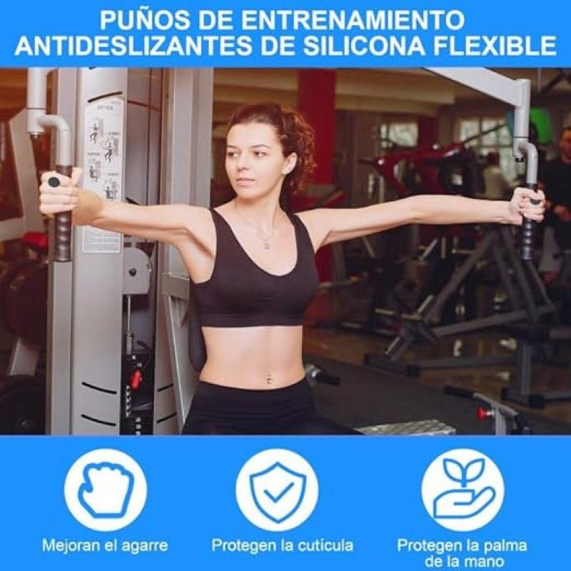 Grip Finger Exerciser Non-Slip Training Grip Fitness Weightlifting Gloves (2 Pairs) Black + Grey