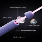 LED Light-Up Jump Rope for Boys Girls - Adjustable Glow-in-the-Dark Skipping Rope Purple