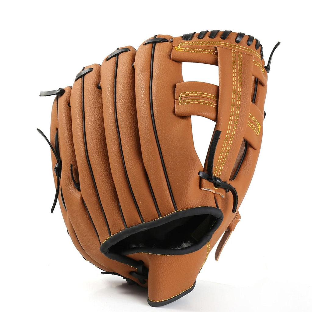 Left Hand Baseball Softball Glove, Training Beginner Mitt for Youth and Adult Players - S