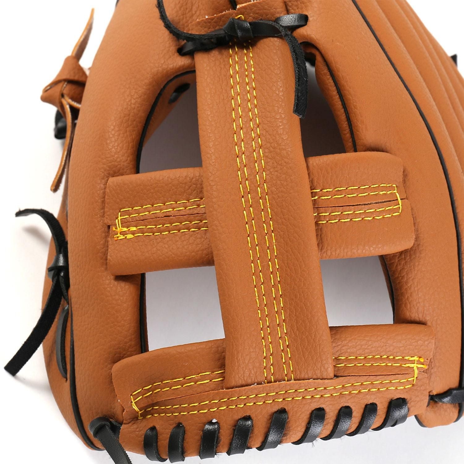 Left Hand Baseball Softball Glove, Training Beginner Mitt for Youth and Adult Players - S