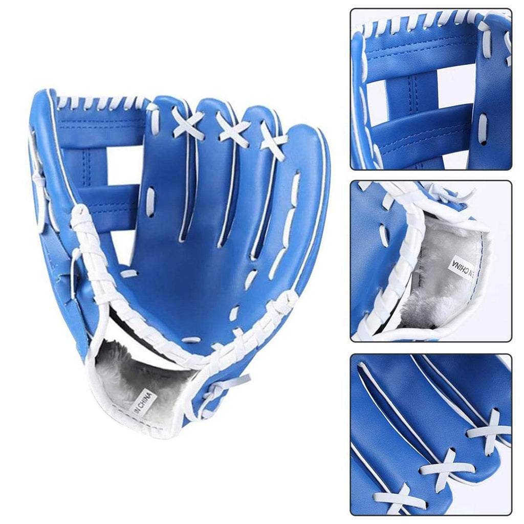 Left Hand Baseball Softball Glove, Training Beginner Mitt for Youth and Adult Players - M