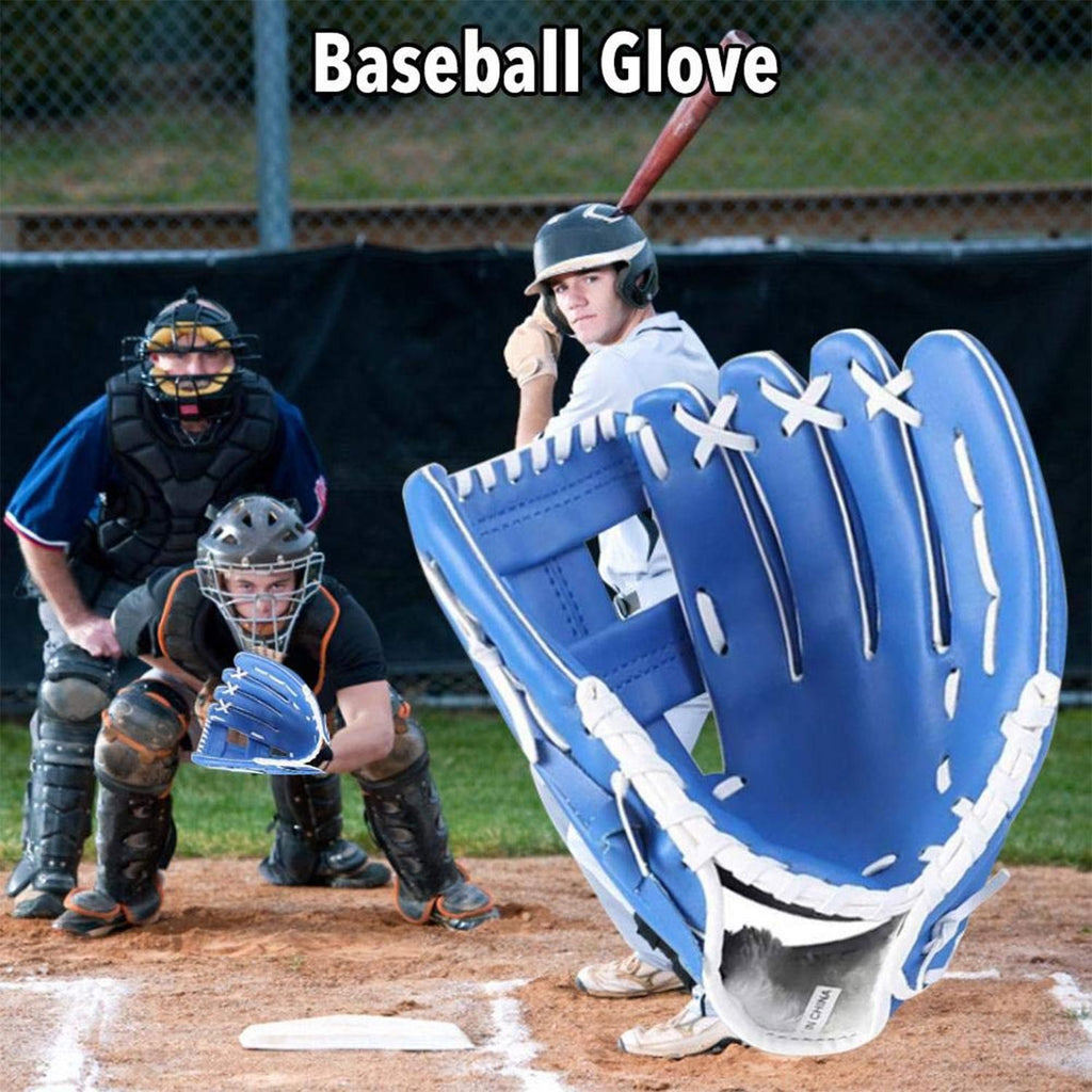 Left Hand Baseball Softball Glove, Training Beginner Mitt for Youth and Adult Players - M