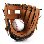 Left Hand Baseball Softball Glove, Training Beginner Mitt for Youth and Adult Players - L