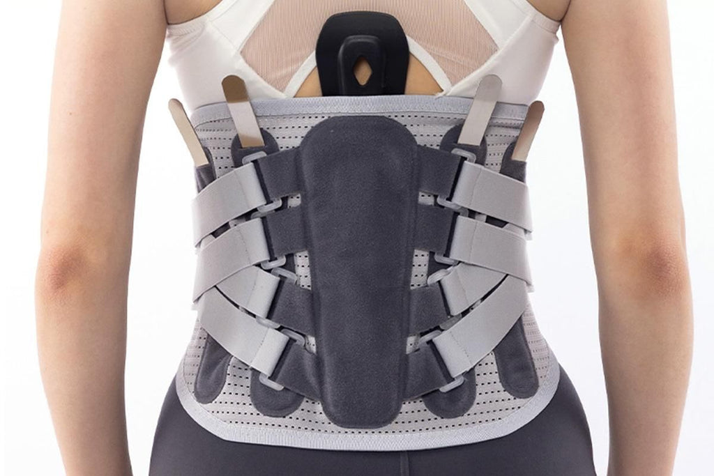 Adjustable Lumbar Support Belt Lower Back Brace With Lumbar Pad Waist Belt - M