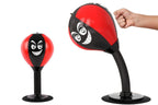Desk Punching Bag Desktop Toy with Strong Suction Cup Fun Punch Desktop Game-Red