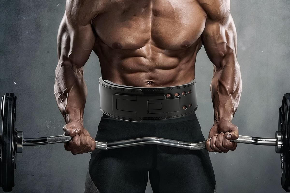 Professional Powerlifting Belt for Squat Deadlift-Red M