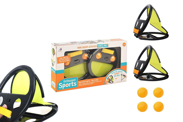 Toss And Catch Ball Set Interactive Throw And Catch Ball Hand Grip Racket With Balls