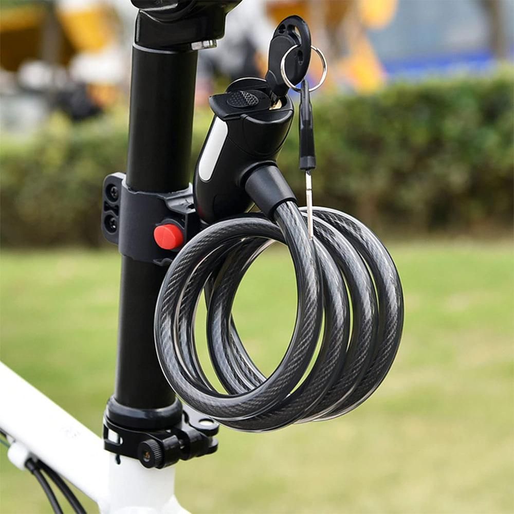 Bike Lock 4FT Bike Cable Locks Heavy Duty Bicycle Lock Cable Anti-Theft Security Cable for Motorcycle Scooter Bike
