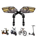 Handlebar Bike Mirror Ajustable and Rotatable Rearview Bicycle Mirror Security Cycling Rearview Mirror Easy to Install