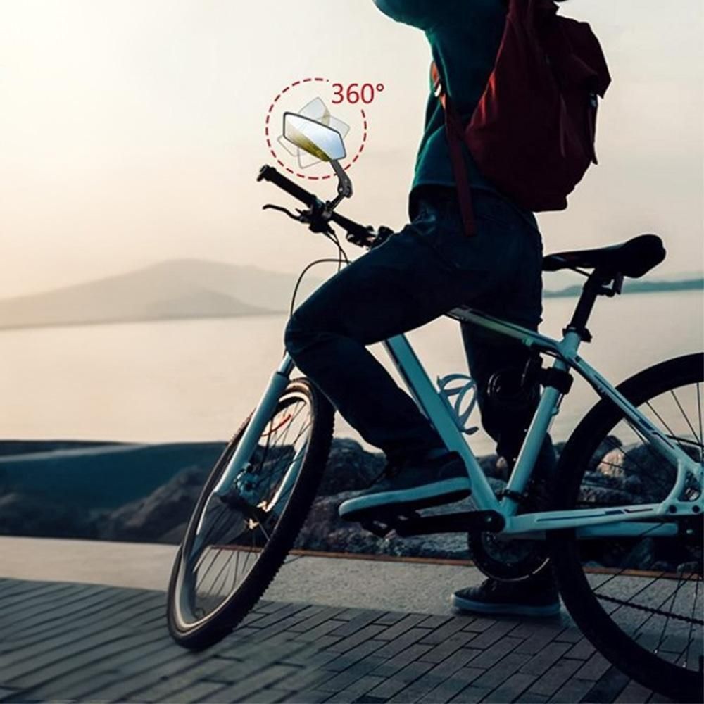 Handlebar Bike Mirror Ajustable and Rotatable Rearview Bicycle Mirror Security Cycling Rearview Mirror Easy to Install