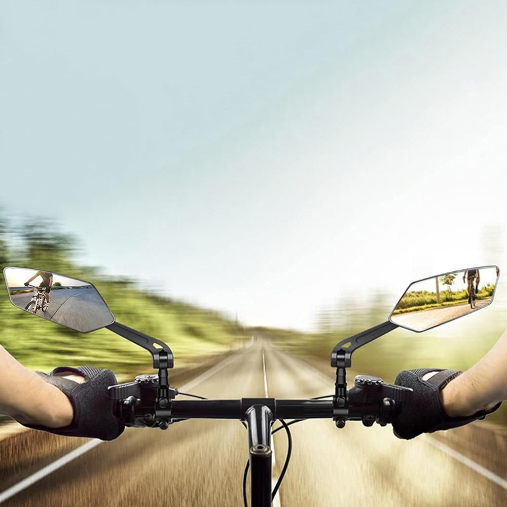 Handlebar Bike Mirror Ajustable and Rotatable Rearview Bicycle Mirror Security Cycling Rearview Mirror Easy to Install